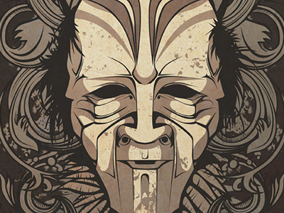 Ritual Mask illustration vector illustration