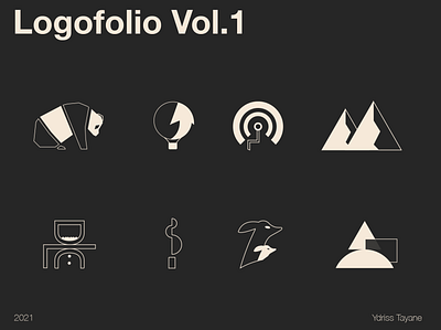 Logofolio Volume 1 app autonome bamboo dailylogochallenge dammartin design flat graphic design hopo icon illustrator lift light logo minimal montblanc