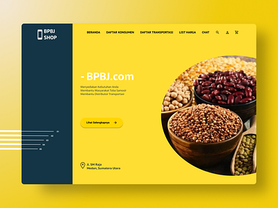 BPBJ Landing Page design ui web yellow