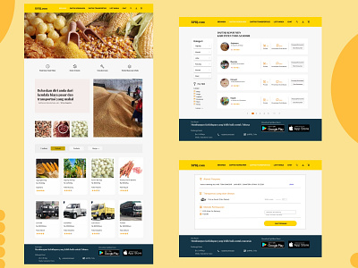 Ecommerce website BPBJ.com design ui ux yellow