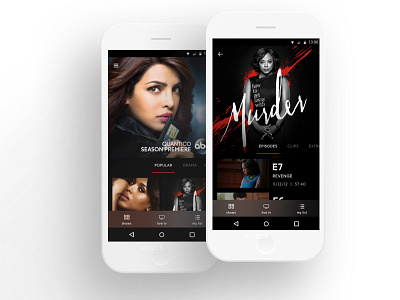 abc on android android design entertainment material media mobile tv ui ux