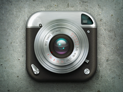 Retro Camera android app camera design icon illustration ios iphone logo retro ui