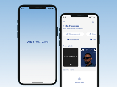 Distroplug - Music Distribution Application figma figma design ui user interface