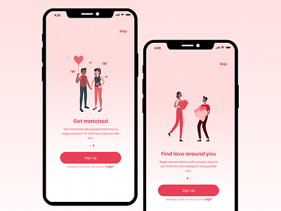 Date Easy - Dating Application app interface application interface figma figma design ui