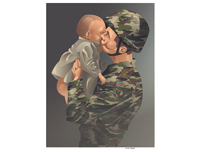 Solider and  child