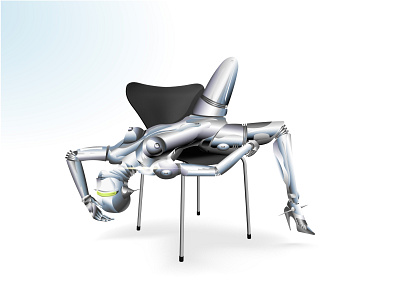Hajime Sorayama robot 3d adobe illustrator artist artwork design graphic design illustration vector