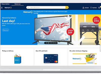 Walmart branding graphic design logo website development