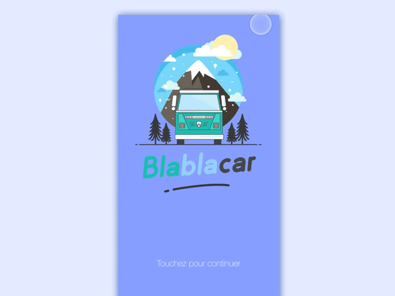 Blablacar Walkthroughs animation blablacar car illustration principle prototype redesign sketch 3 trip ui design ux design ui kit walkthroughs