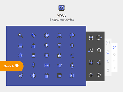 Free Icons "Doux" - Sketch 3 colors free free icons freebies icon icons illustration set icons sketch 3 sketch3