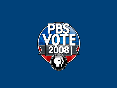 PBS Vote 08 campaign election logo logo design vote