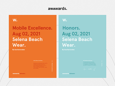 Honorable Mention & Mobile Excellence from Awwwards. animation awwwards clothes e commerce e commerce shop fashion fashion design honorable mention mobile excellence models reward typography ui