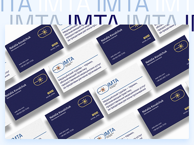 Business card IMTA brand illustration logo logotype medicaltourism vector
