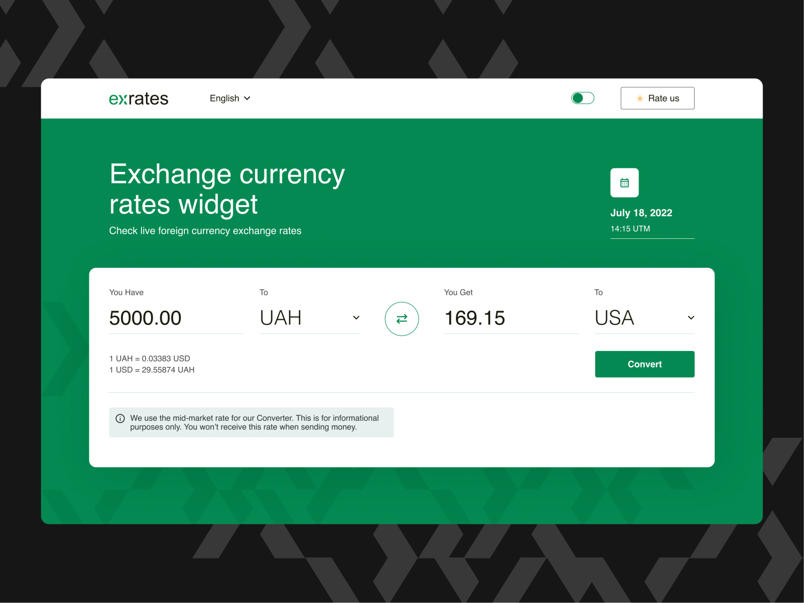 Currency Converter by Oleksii Bocharov on Dribbble