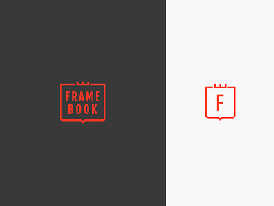 Frame book book book art branding entrepreneurs frame frame by frame landing logo notebook typography vector