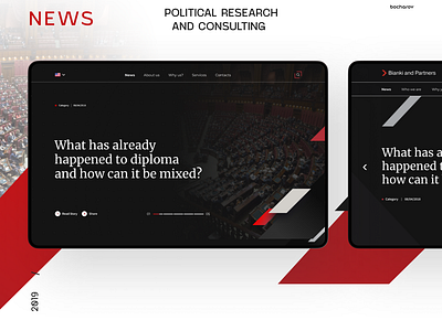 Political research and consulting. News site