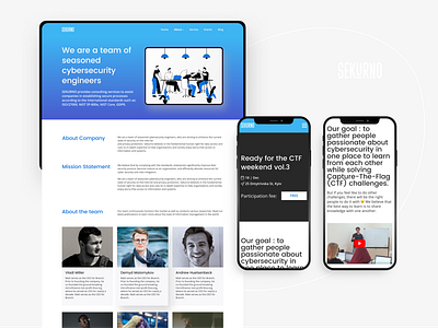 Website for protecting digital space. Sekurno. blue data design homepage illustration privacy privacy policy protecting scanning screen security typography ui ux vector web website