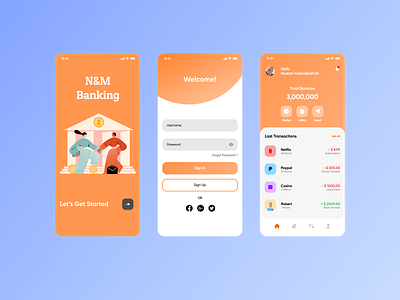Mobile Banking App banking banking app design ui uidesigner uiux uiuxdesign uiuxdesigner ux uxdesigner