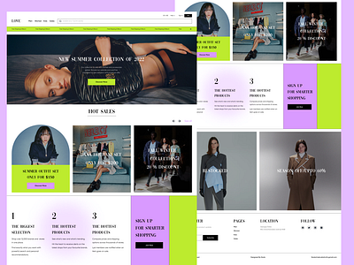 Love E-commerce landing page