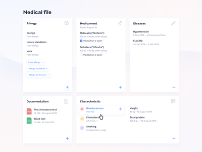 Medical service color dashboad medicine typography ui ux design