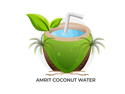 Amrit coconut water Logo