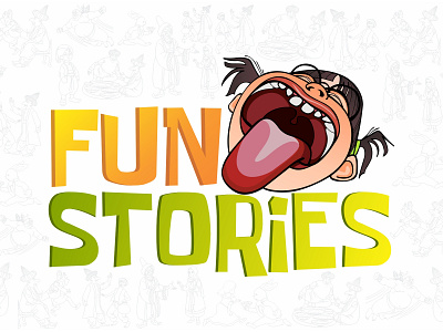 Fun Story Application Logo cartoon creative isolated nasruddin story