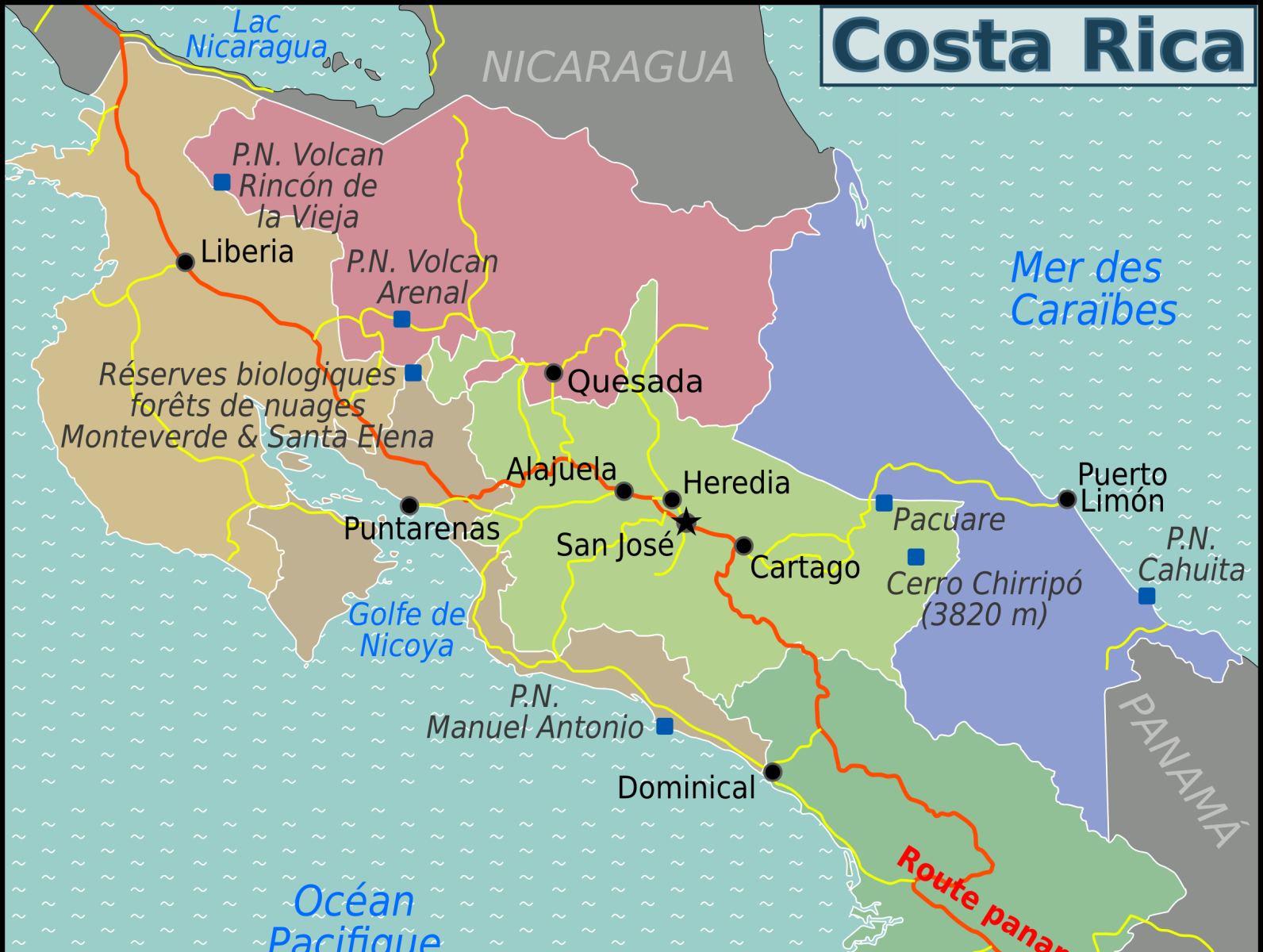 List of regions of Costa Rica by Maps123net on Dribbble