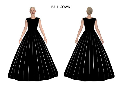 Ball Gown bridal bridal gown design fashion fashion illustration flat flat design flat designs flat illustration illustration rendering