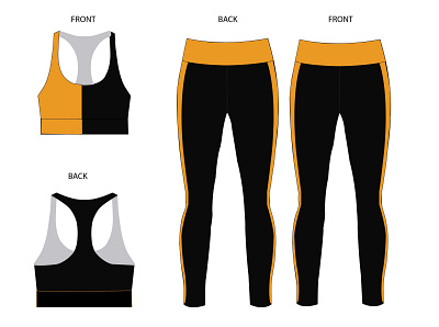 Activerwear Design activewear design fashion fashion illustration flat flat design illustration rendering sportswear