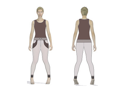 Activerwear Design activewear design fashion fashion illustration flat designs rendering sportswear