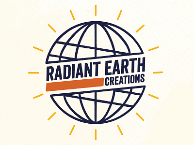 Radiant Earth Creations brand branding creation design earth logo radiant renewable sustainable