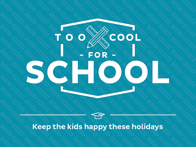 Too Cool For School - design edm email iinet logotype school vintage