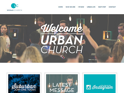 Urban Church website church design digital urban website