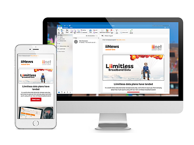 iiNet Newsletter Redesign