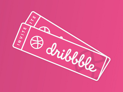 dribbble invites x 2 dribbble invitation invitations invite invites pink shot