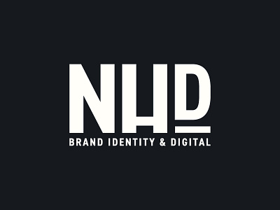 NHD Brand Identity bold brand brand identity branding logo logo design nh nhd wip