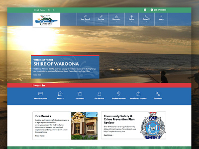 Shire of Waroona Website market creations shire waroona website design