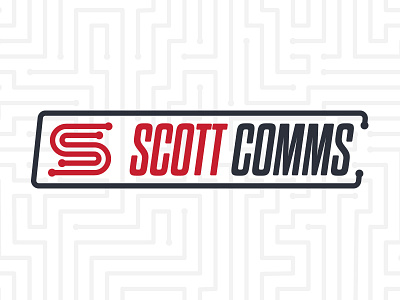 Scott Comms black c comms communications logo red s scott simple telecommunications
