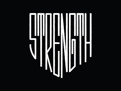 Strength shield shield logo strength strong symbol