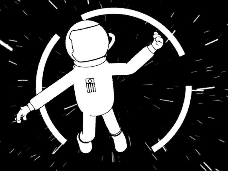 Flying Astronaut 3d 3d design animation design graphic design illustration loop motion graphics