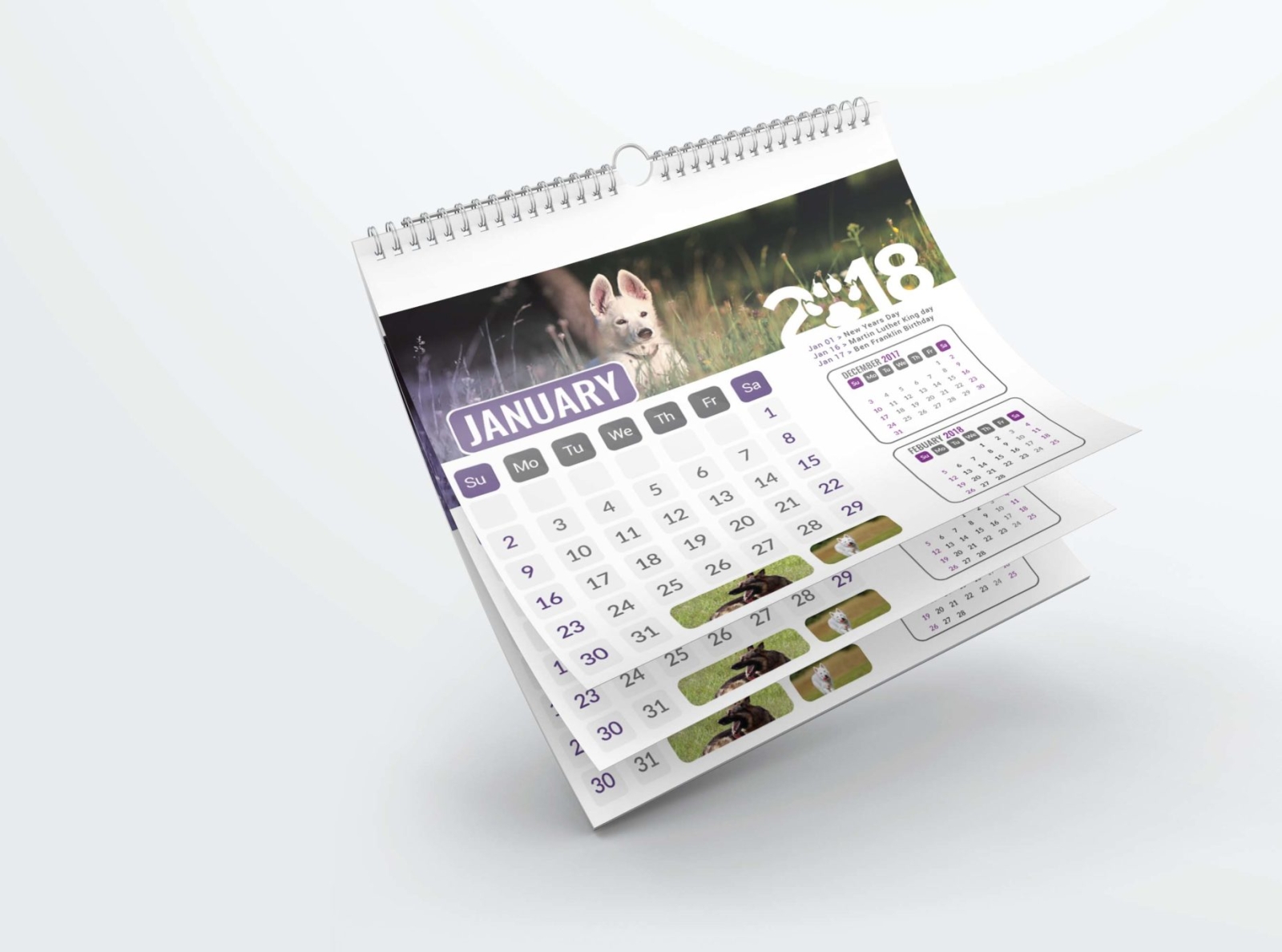 Home Wall Calendar Mockup by Sakshi Mane on Dribbble