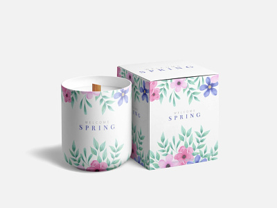 Modern Candle Packaging Mockup