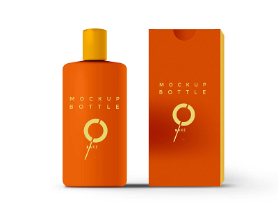 Premium Lotion Bottle  Mockup