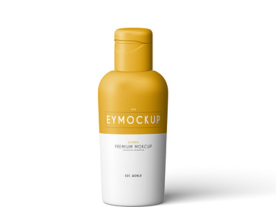 Snap Cap Body Lotion Bottle Mockup best body bottle bottlemockup branding cap collection cosmetic design label logo lotion mockup mockupdesign mockups new packaging premium snap