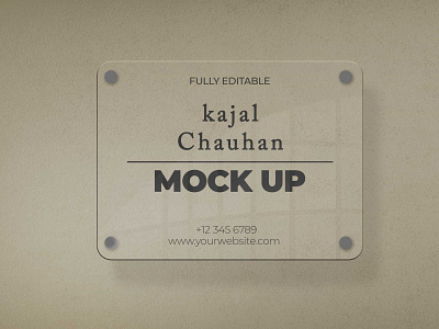 Transparent Home Name Plate Mockup By Sakshi Mane On Dribbble