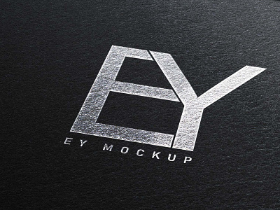 Silver Stamping Logo Mockup collection design eymockup freebies illustration logo mockup new premium silver stamping
