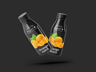 Latest Orange Bottle Mockup