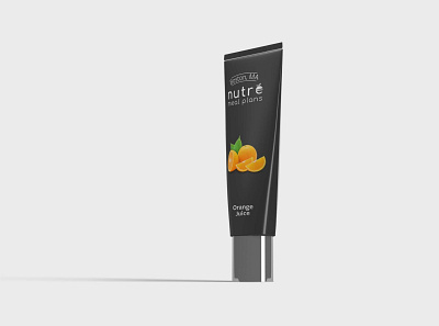 Nutre Cosmetic Lotion Tube Mockup best bottle collection cosmetic cream creame design illustration latest logo lotion mockup new nutre packaging premium psd tube ui