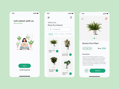Plant App UI Design uidesign uiux appdesign