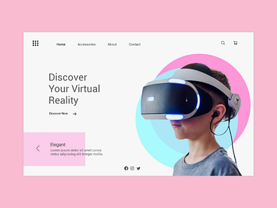 Virtual Reality. landingpage uidesign uiux