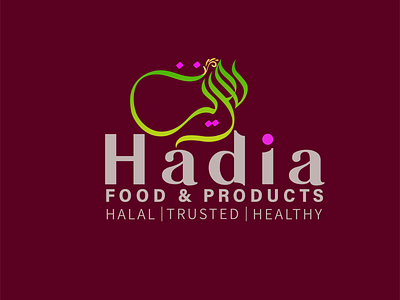 Hadia Food and Products arabic logo arabic typography brand identity branding indentity logo logo design